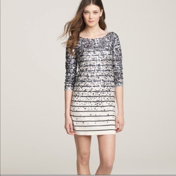 J. Crew Dresses & Skirts - J.Crew Striped Sequin Confetti Sweater Dress
